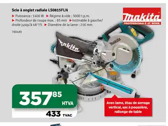 Makita Scie À Onglet Radiale LS0815FLN