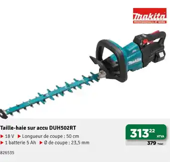 Makita Taille-Haie Sur Accu DUH502RT