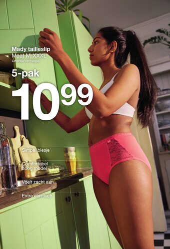 Zeeman Mady tailleslip M-XXXL aanbieding