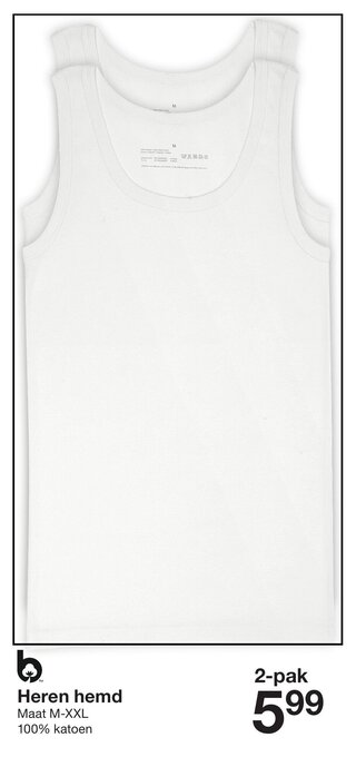 Zeeman Heren hemd aanbieding