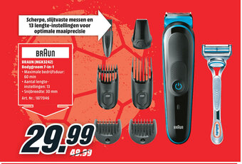 MediaMarkt Braun (MGK3242) Bodygroom 7-in-1 aanbieding