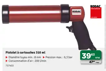 Pistolet a cartouches 310ml