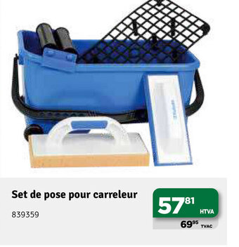 Set de pose pour carreleur