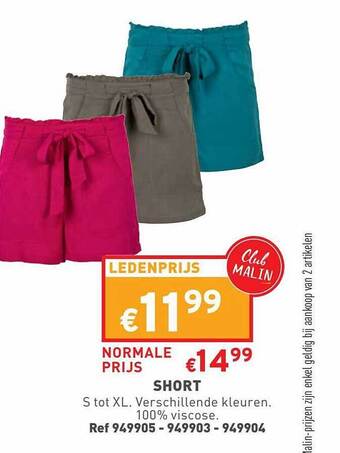 Trafic Short aanbieding