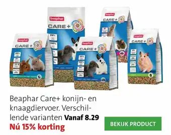 Intratuin Beaphar Care+ konijn- en knaagdiervoer aanbieding
