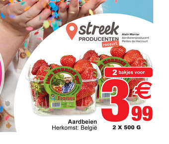 Cora Aardbeien 2 x 500 g aanbieding