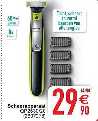 Cora Scheerapparaat aanbieding