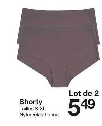 Zeeman Shorty aanbieding