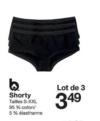Zeeman Shorty aanbieding