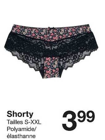 Zeeman Shorty aanbieding