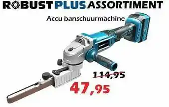 iTEK Robust accu banschuurmachine aanbieding