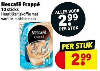 Kruidvat Nescafé frappé aanbieding