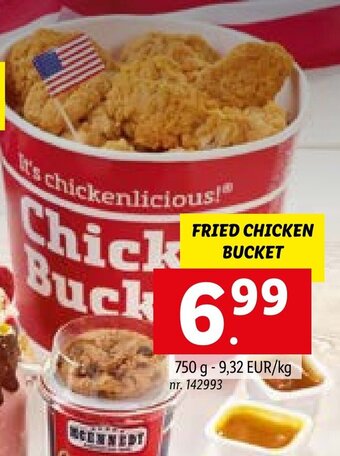 Lidl Fried Chicken Bucket aanbieding