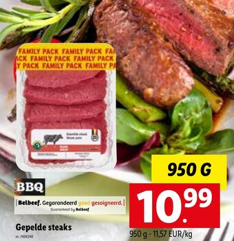 Gepelde steaks