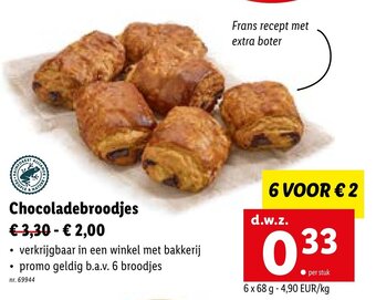 Lidl Chocoladebroodjes aanbieding