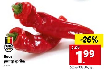 Lidl Rode puntpaprika aanbieding