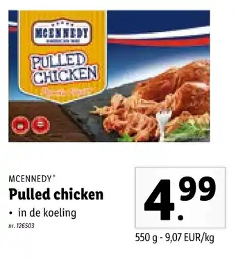 Lidl Mcennedy Pulled chicken aanbieding