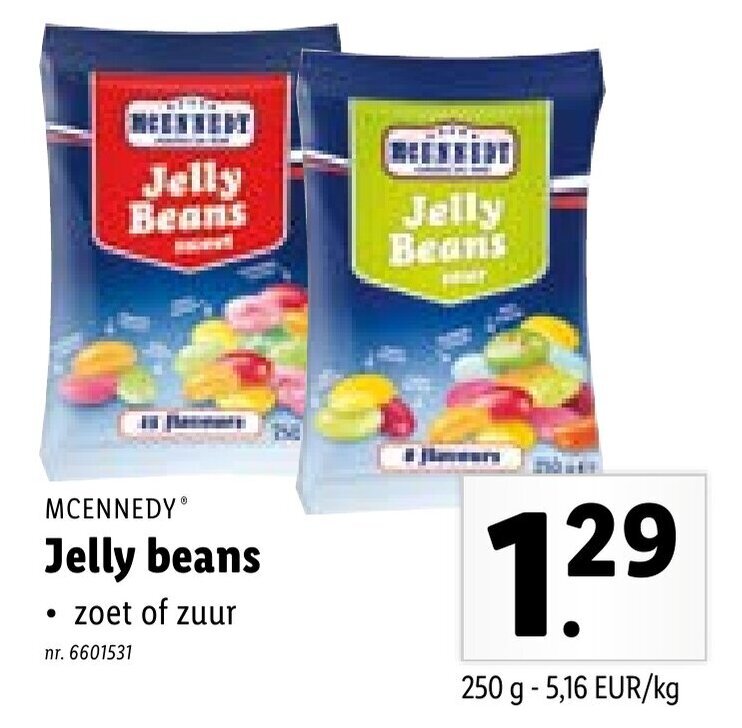 Mcennedy Jelly beans promotie bij Lidl