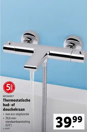Lidl Miomare Thermostatische bad- of douchekraan aanbieding