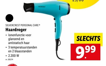 Lidl Silvercrest Personal Care Haardroger aanbieding