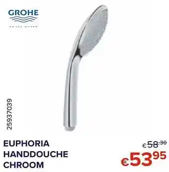 Euphoria handdouche chroom