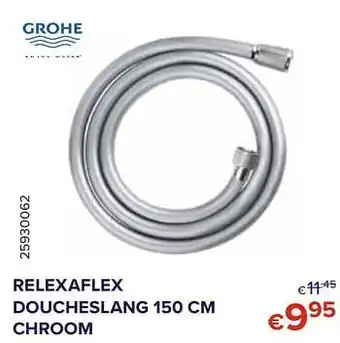 Relexaflex doucheslang 150 cm chroom