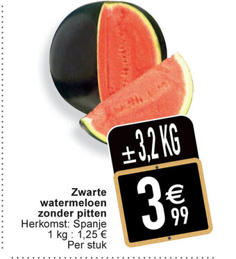 Cora Zwarte watermeloen zonder pitten aanbieding
