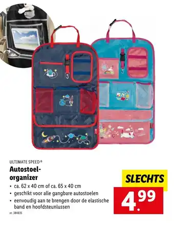 Lidl Ultimate Speed Autostoel organizer aanbieding