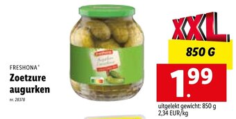 Freshona Zoetzure augurken