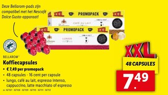 Lidl Bellarom Koffiecapsules aanbieding