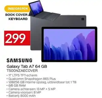 Selexion Samsung galaxy tab a7 64 gb t500nzaecover aanbieding
