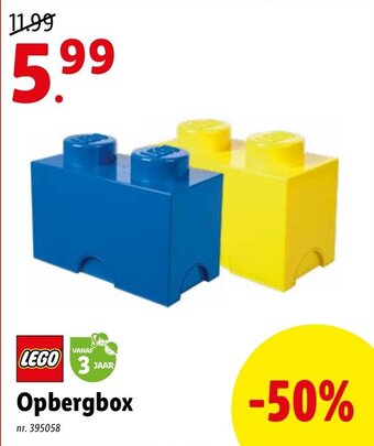 Lidl Lego Opbergbox aanbieding
