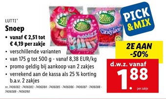 Lidl Lutti Snoep aanbieding