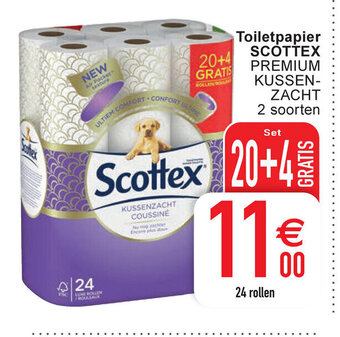 Cora Toiletpapier scottex aanbieding