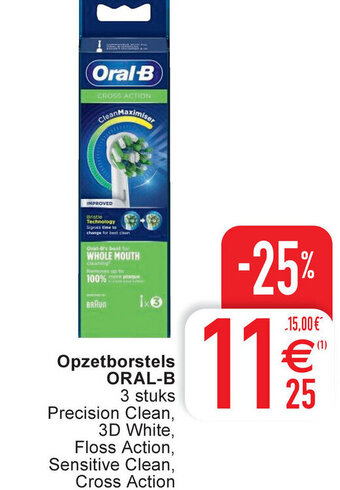 Cora Opzetborstels oral-b aanbieding