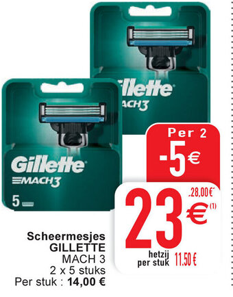 Cora Scheermesjes gillette aanbieding