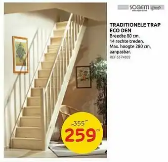 Brico Traditionele trap eco den aanbieding