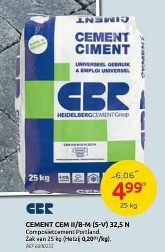 Brico Cement cem ii-b-m (s-v) 32,5 n aanbieding