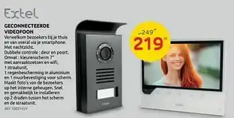 Extel geconnecteerde videofoon