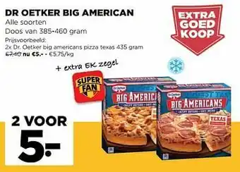 Jumbo Dr. oetker big americans pizza texas aanbieding