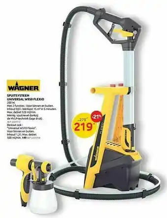 Brico Spuitsysteem universal w950 flexio aanbieding
