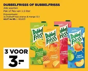 Jumbo Dubbelfrisss ananas + mango aanbieding