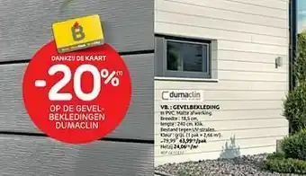 Brico Gevelbekleding aanbieding