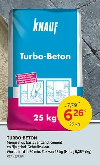 Brico Turbo-beton aanbieding
