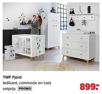 Baby-Dump Twf fjord ledikant, commode en kast aanbieding