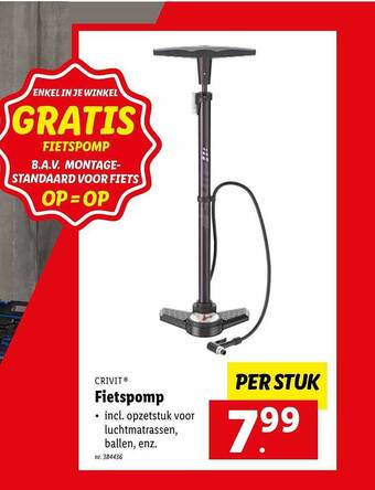 Lidl Fietspomp aanbieding