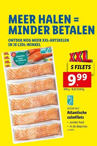 Lidl Atlantische Zalmfilets aanbieding