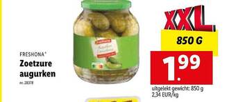 Zoetzure Augurken