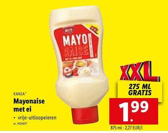 Lidl Mayonaise Met Ei aanbieding