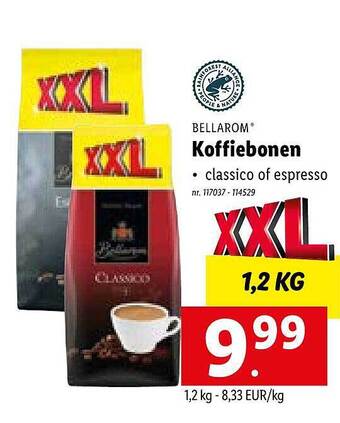 Lidl Koffiebonen aanbieding